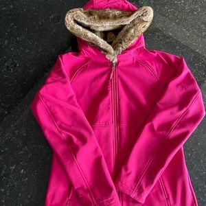 Marmot Soft Shell Jacket w/ Faux Fur Hood Medium